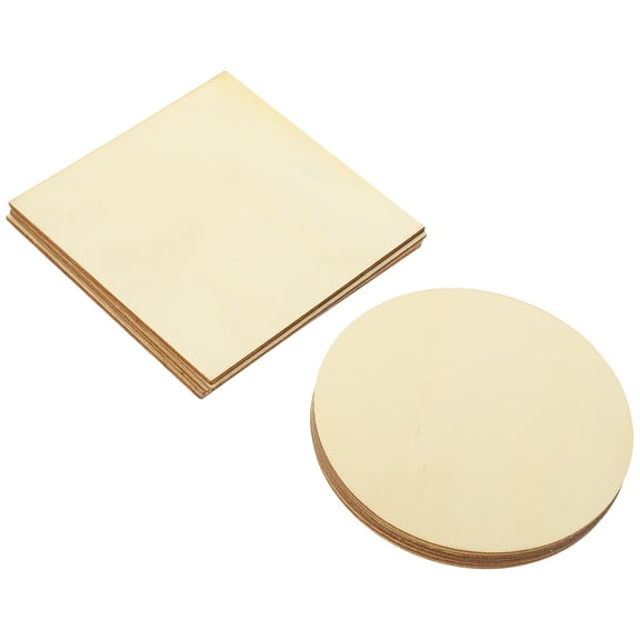 unbranded  10 Pcs Handmade DIY Wood Chip Decoration Materials Tree Coaster Coasters Cup