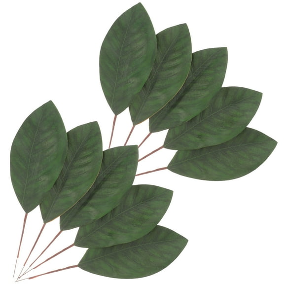 unbranded 10 Pcs Large False Plant Leaves Wedding Decor Decoration Green