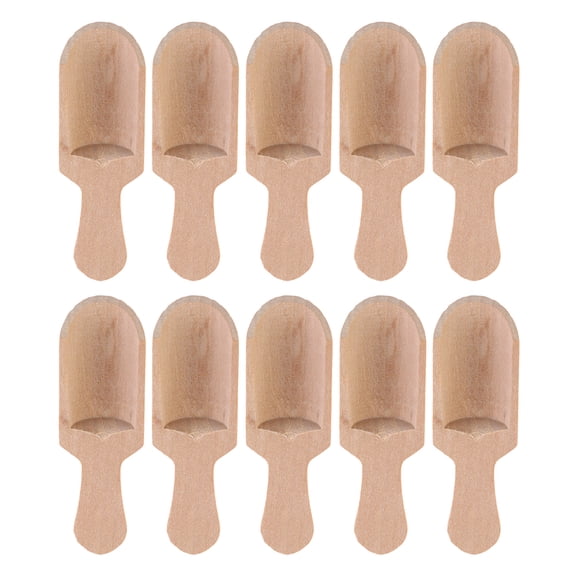 unbranded 10 Pcs Mini Spice Jars Milk Powder Tea Spoon Smooth Edges Spoons 7.6X2.4X1.2CM
