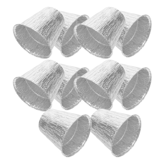 WHAMVOX 10pcs Disposable Aluminum Grease Bucket Liners for Catching Grease Replacement Foil Drip Bucket Liners