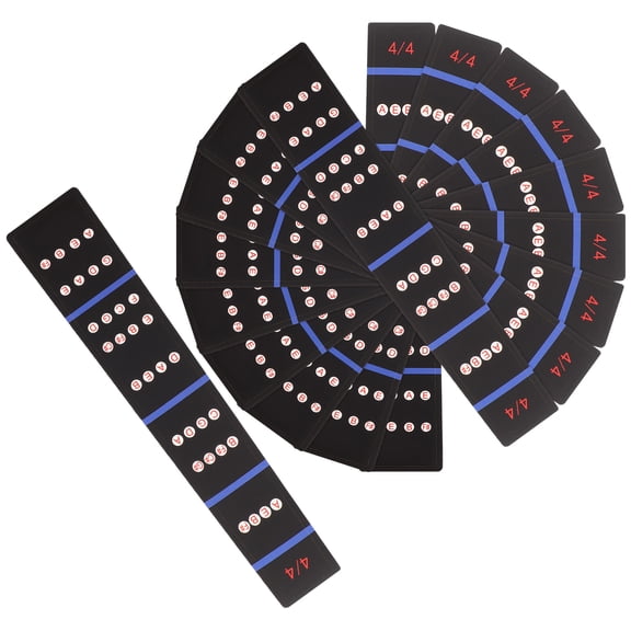 COSMOBETTY Violin Finger Placement Sticker Violin Fretboard Stickers Black 10Pcs For Beginners