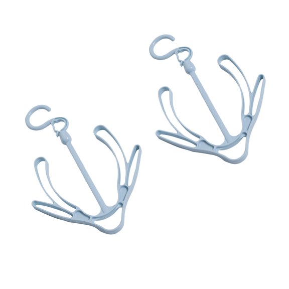LITINKIMI 10Pcs Blue Shoes Dry Hook with Side Clips for Hanging Boots