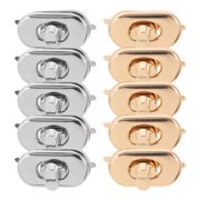VERDANVERSE 10-Pack Metal Purse Lock Buckles in Assorted Colors, Hardware for Handbag Making and Craft Projects