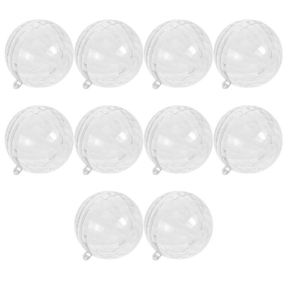 YSNOOWE 10Pcs Clear Plastic Favor Boxes For Weddings Transparent Reflective Decoration