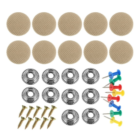 LITINKIMI Headliner Repair Kit for Vehicle Interior Grey Cloth 10Pcs 0.8x0.8x0.2in