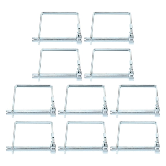TAILTOSS 10Pcs Safety Coupler Pin Durable Shaft Locking Hitch Pin for Lawn Garden Trailer Use