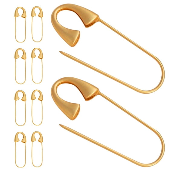 unbranded 10 Pcs Safety Pins for Jewelry Making DIY Dress Craft Golden