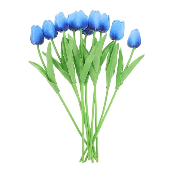 unbranded 10 Pcs Simulated Tulip Bouquet Household Tulips Supply Fake White Faux Flowers