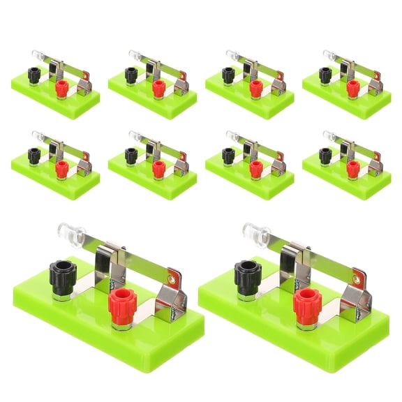 FOMIYES 10Pcs Single Throw Switch for Physics Experiment Electrical Circuit and Lab Teaching Aids