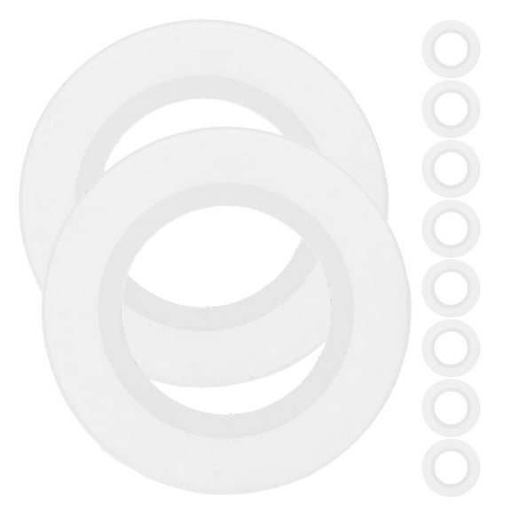 OUNONA Silicone Gasket for Home Transparent Basin Sealing Ring for Tub Drain Shoe Bath Kitchen Sink 10 Pcs