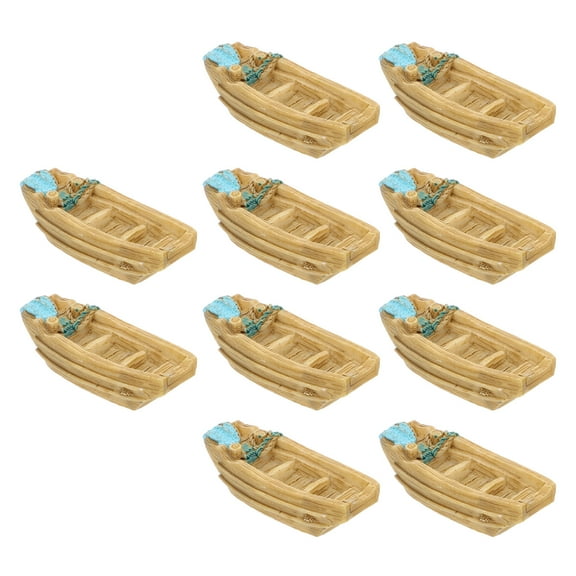 unbranded 10 Pcs Small Decoration Micro Landscape Boat Garden Accessories