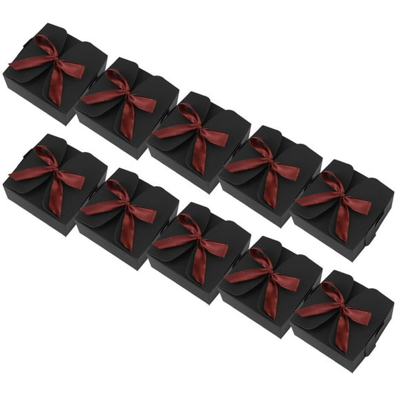 unbranded 10 Pcs Small Gift Boxes Bulk for Wrapping Gifts Favors Clear Tumbler Black