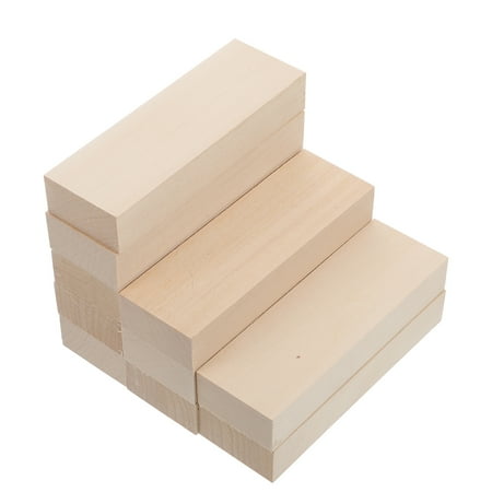 unbranded 10 Pcs Small Wood Block Planks for DIY Charcuterie Plywood Board