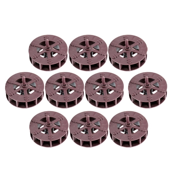 WHAMVOX Brown Plastic Water Wheel Fountain with Rotating Design for Home Use 10 Pieces
