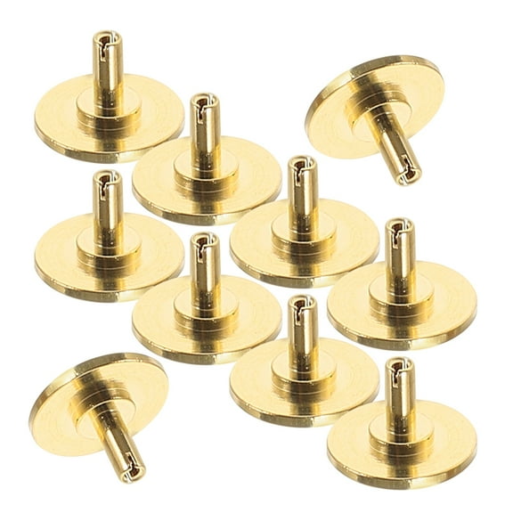 LITINKIMI Clock Replacement Kit Copper Caps Golden 10Pcs 0.3X0.3X0.2In
