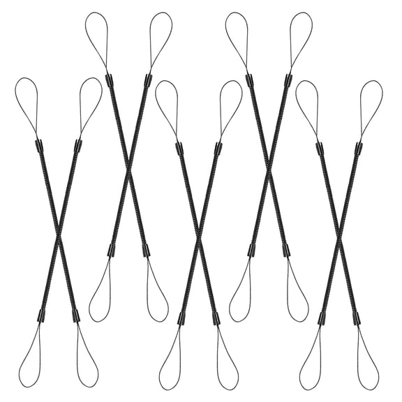 unbranded  10 Pcs Tether Lanyard Automatic Door Stylus Spring Cord