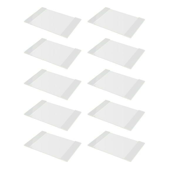ORDDIART Acrylic Text Advertisement Tags Rectangular Shape for Business Owners 10Pcs 5.1x3.5in