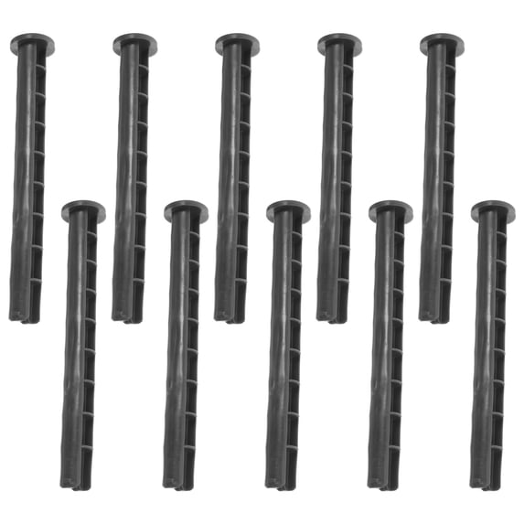 LITINKIMI 10pcs Trash Can Wheeled Black HDPE Plastic for Residential Users Connection