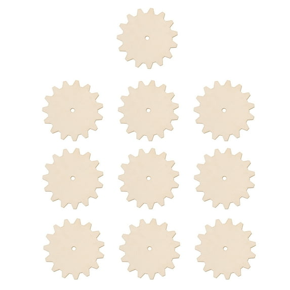 unbranded 10 Pcs Unfinished Wood Ornaments Sandpaper Discs Drywall Sander