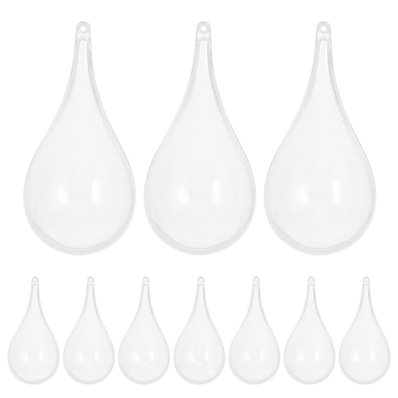 WHAMVOX 10Pcs Water Drop Candy Boxes Clear Treat Containers for Party Favors Home Store Present Packaging