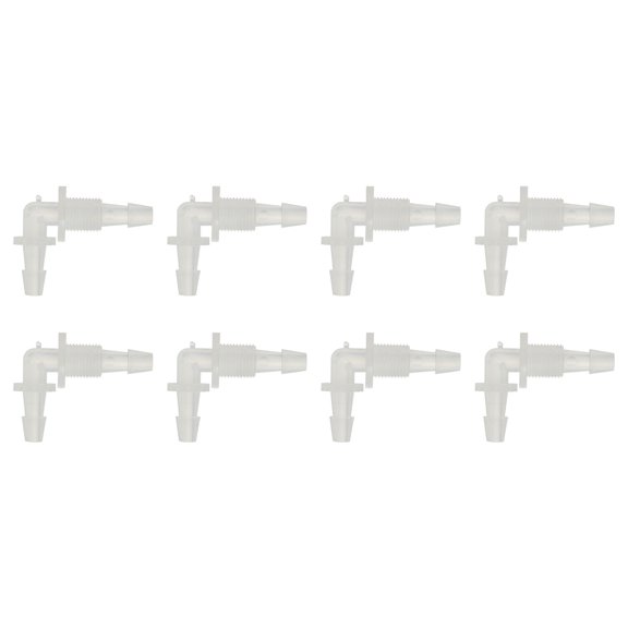 10pcs 90 Degree Plastic Elbow Water Fitting PE PP External Thread Connector