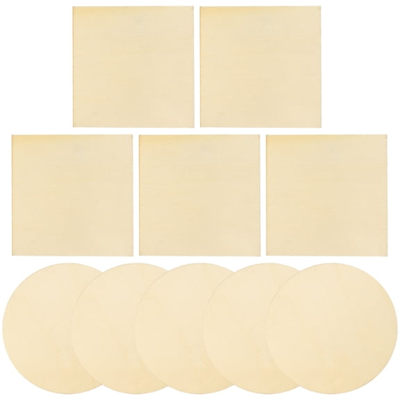 unbranded 10 Pcs Wood Circles for Crafts DIY Slices Cork Coasters Circular