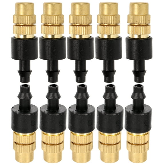 unbranded 10 Pcs Wrench Hose Nozzle Adjustable Atomizing Mister Spray