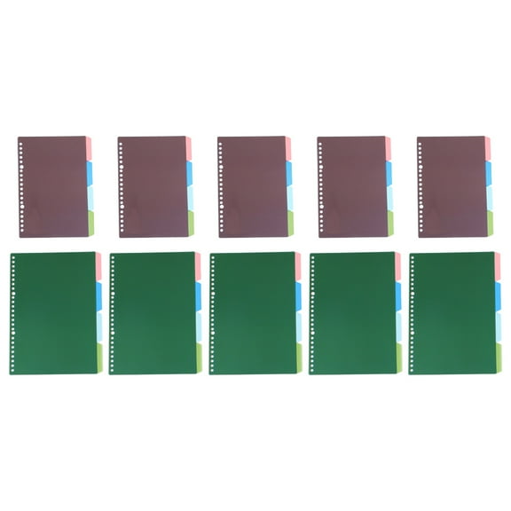 unbranded  10 Sets Filing Cabinet Organizer Insert Index Separator Page