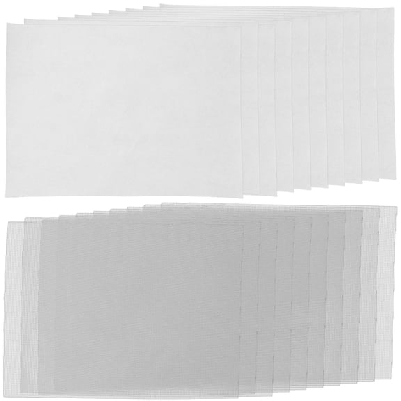 10 Sets Paper Making Screen Replacement Pads for Educational and Craft Activities, White, and Easy to Use