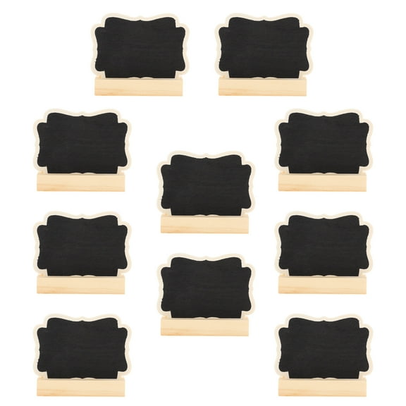 unbranded  10 Sets Small Blackboard Mini Table Chalkboard Sign Tabletop Decor