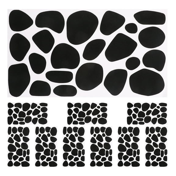 unbranded 10 Sheets Felt Adhesive Dots For Creative Diy Projects Black Felt Circles Adhesive Felt Pads Adhesive Felt Circles Irregular Dots Sticker