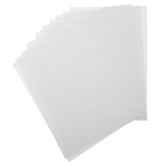 FONDOTIN Water Soluble Sticky Embroidery Stabilizer, Self-Adhesive Non-Woven Fabric, White, 10 Sheets for Sewing Crafts