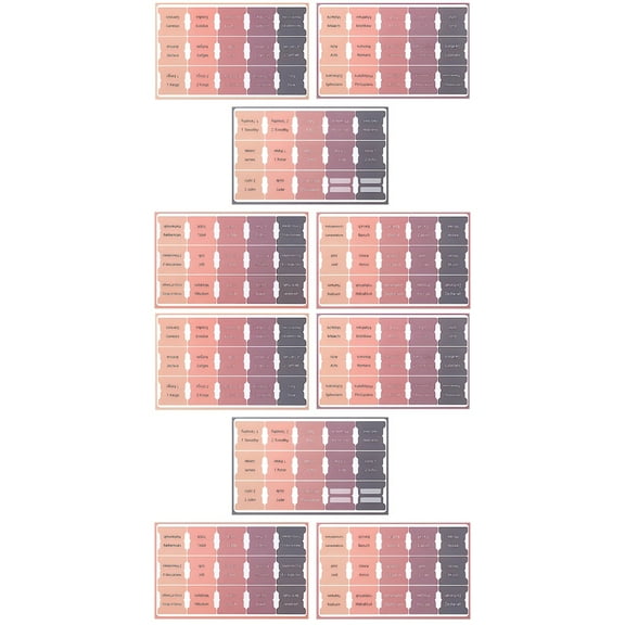 unbranded 10 Sheets of Bible Index Tabs Paper Bible Tabs Bible Study Tabs Bible Books Tabs for Men