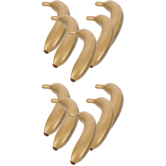 unbranded 10 pcs  Fake Bananas Fake Fruit Decorations Showcase Fruit Models Simulated Bananas Decor