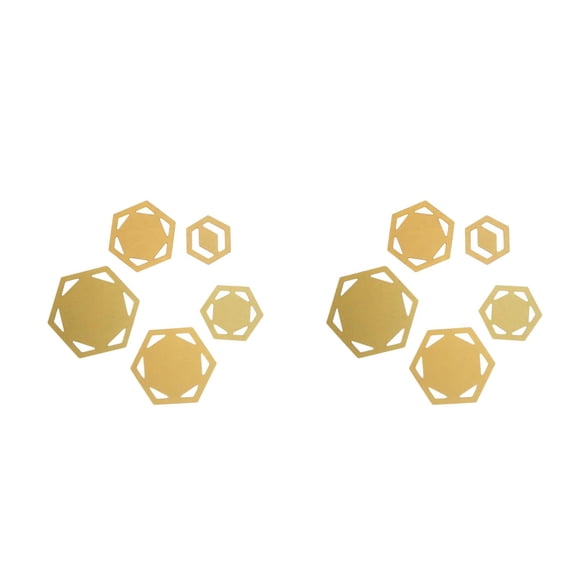 unbranded 10 pcs Hexagon Templates Quilting Patchwork Embroidery Model Handmade DIY Sewing Tool Set