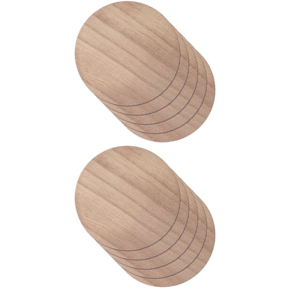unbranded 10 pcs Wood Slices Natural Round Wood Slices Unfinished Wood Slices for Crafts Display Stands