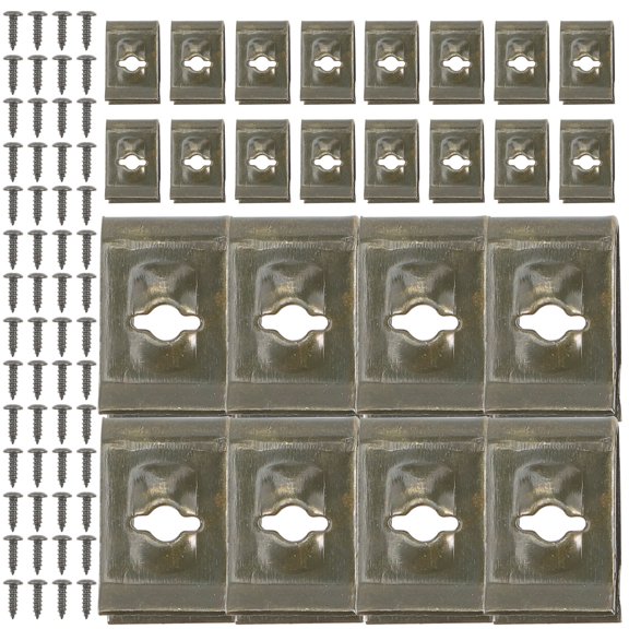 unbranded  100 Pairs Fence Self-tapping Screws Clamps The Wire Cord Clips