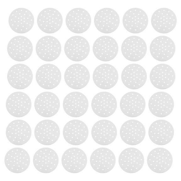 unbranded 100 Pcs Baking Paper Round Oven Oiled for The Doilies White