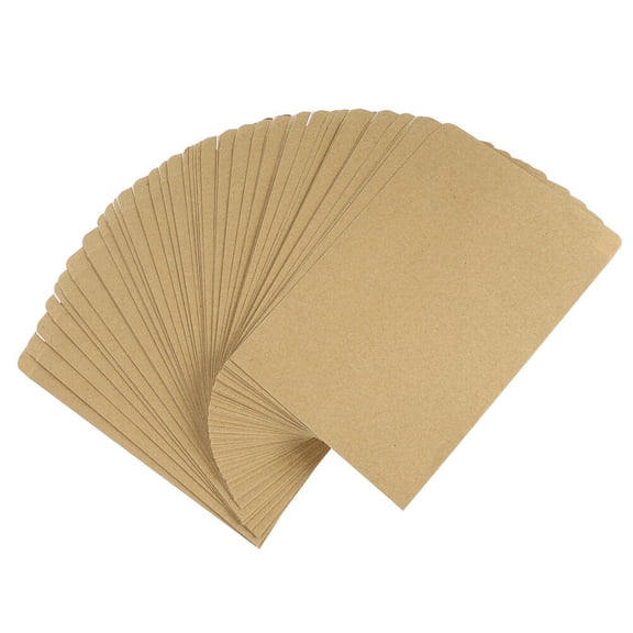 unbranded  100 Pcs Document Envelope Vellum Envelopes Kraft Simple Design Office Baby