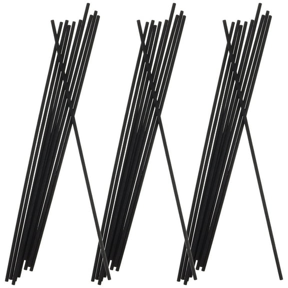 unbranded 100 Pcs Diffuser Reeds Sticks Refill Rattan Aromatherapy Black