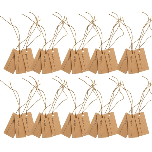 unbranded  100 Pcs Hanging Tags Lanyard for Keys Price Sticker Jewelry Anklet