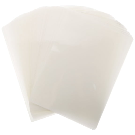 unbranded 100 Pcs Heat Clear Plastic Film Poster Laminating Films Teaching Aids