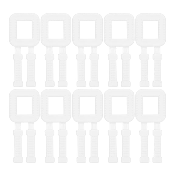 WHAMVOX Transparent PP Material Box Handles for Shipping Boxes 100pcs Convenient Carry Handles