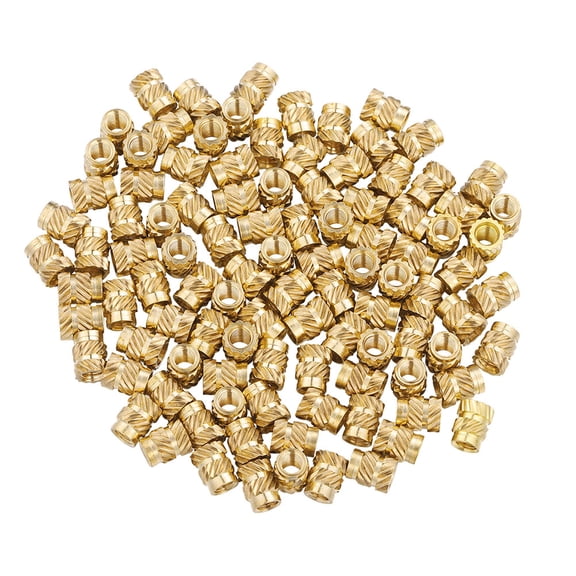 BEADCEST 100Pcs Embedment Nut Copper Material for 3D Printer Heat Resistant and Practical
