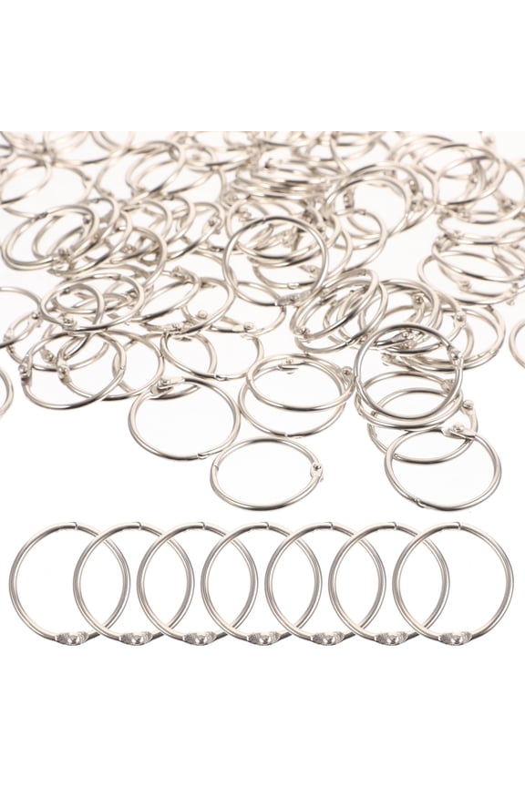 HOMEMAXS Compact Metal Key Ring for Daily Use Lightweight Silver Color Suitable for School and Home 100 Pieces
