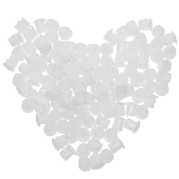 unbranded 100 Pcs Peg Board Plug Door Screw Hole Plugs Locking Plastic Hole Plugs Tube Insert End Caps Cabinet Shelf Hole Plugs Screw Covers