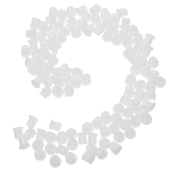 100 Pcs Peg Board Plastic Hole Plugs Screw Hole Plugs for Furniture Cabinet Tube Insert End Caps