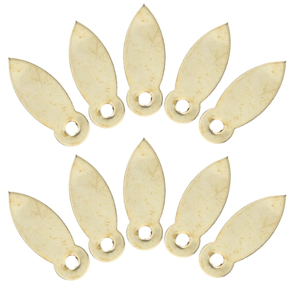 FONDOTIN 100Pcs Easy Install Metal Picture Frame Backing Hardware Clips Gold Plated