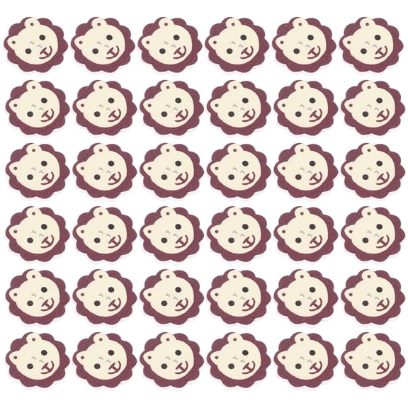 unbranded 100 Pcs Sewing Buttons Wooden Craft Knitting Decoration Child Baby