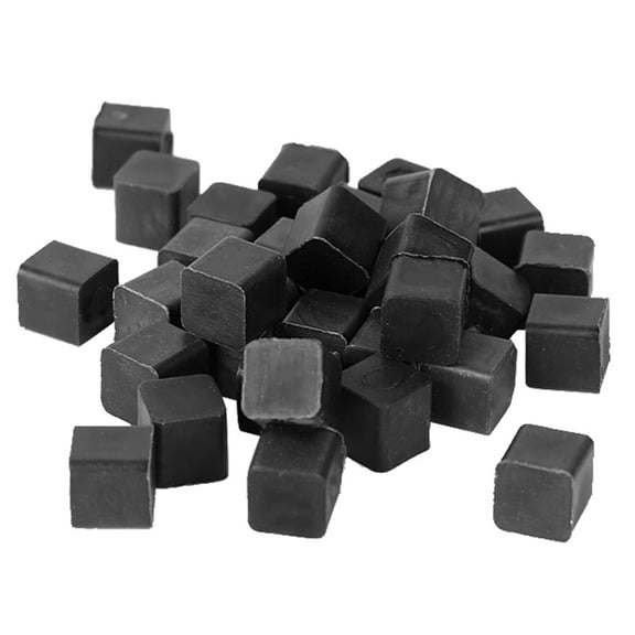 unbranded 100 Pcs Tile Spacer Pond Ornaments Glue-backed Tiles Dry Mat Solid Black